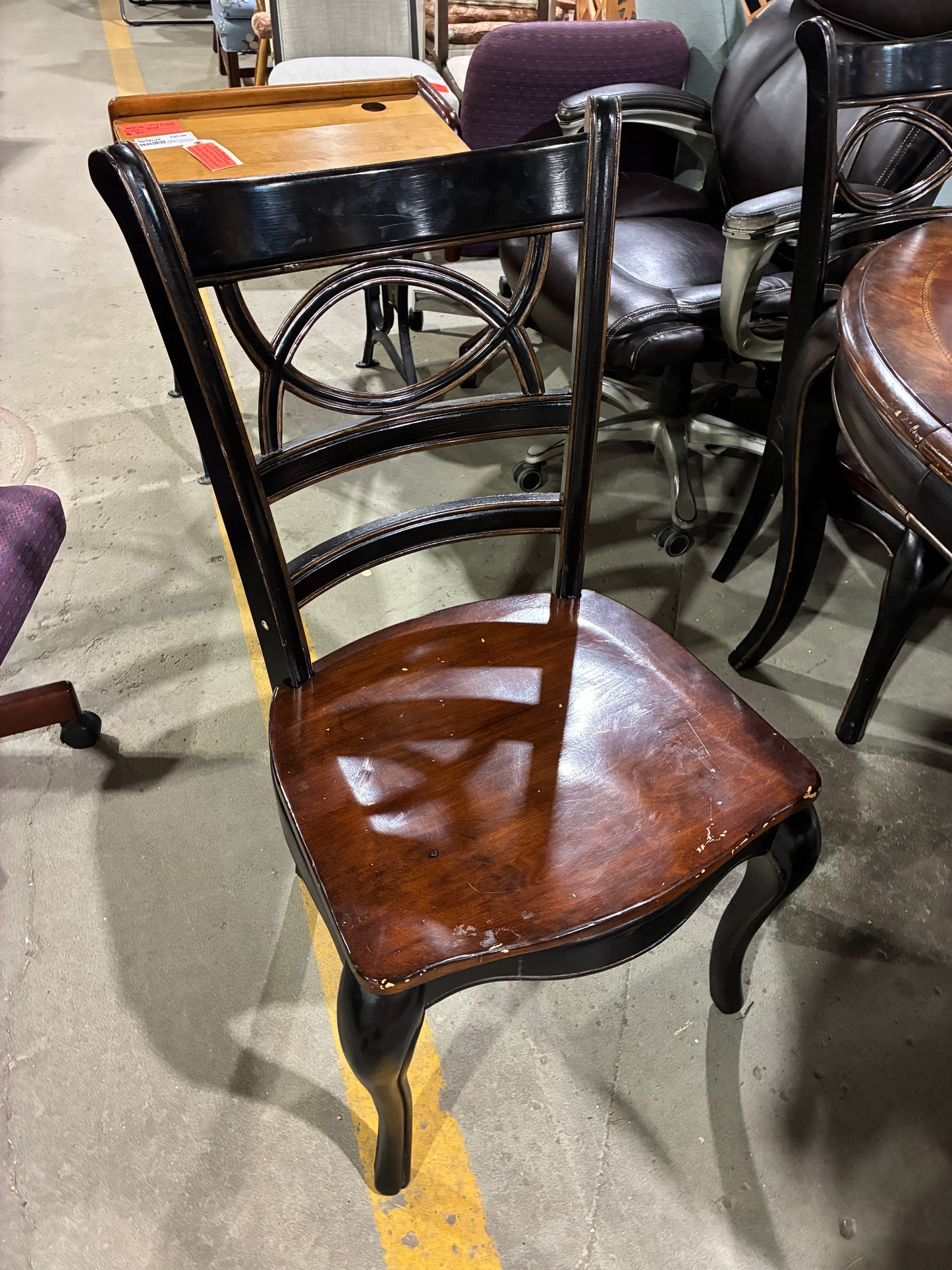 Round Extendable Dining Table Set with 4 Chairs