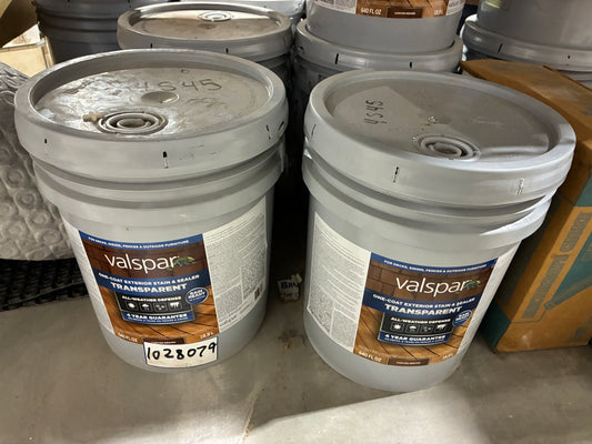 Valspar One Coat Exterior Stain & Sealer Transparent (Canyon Brown) 5 Gallon