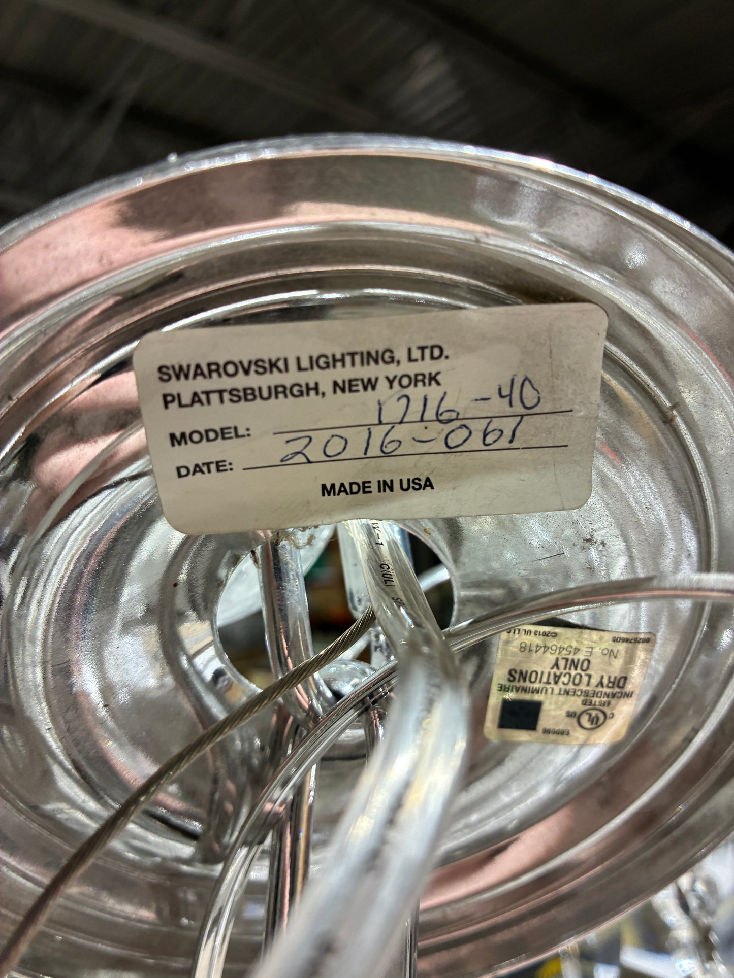 Swarovski Crystal Chandelier Model 1216-40