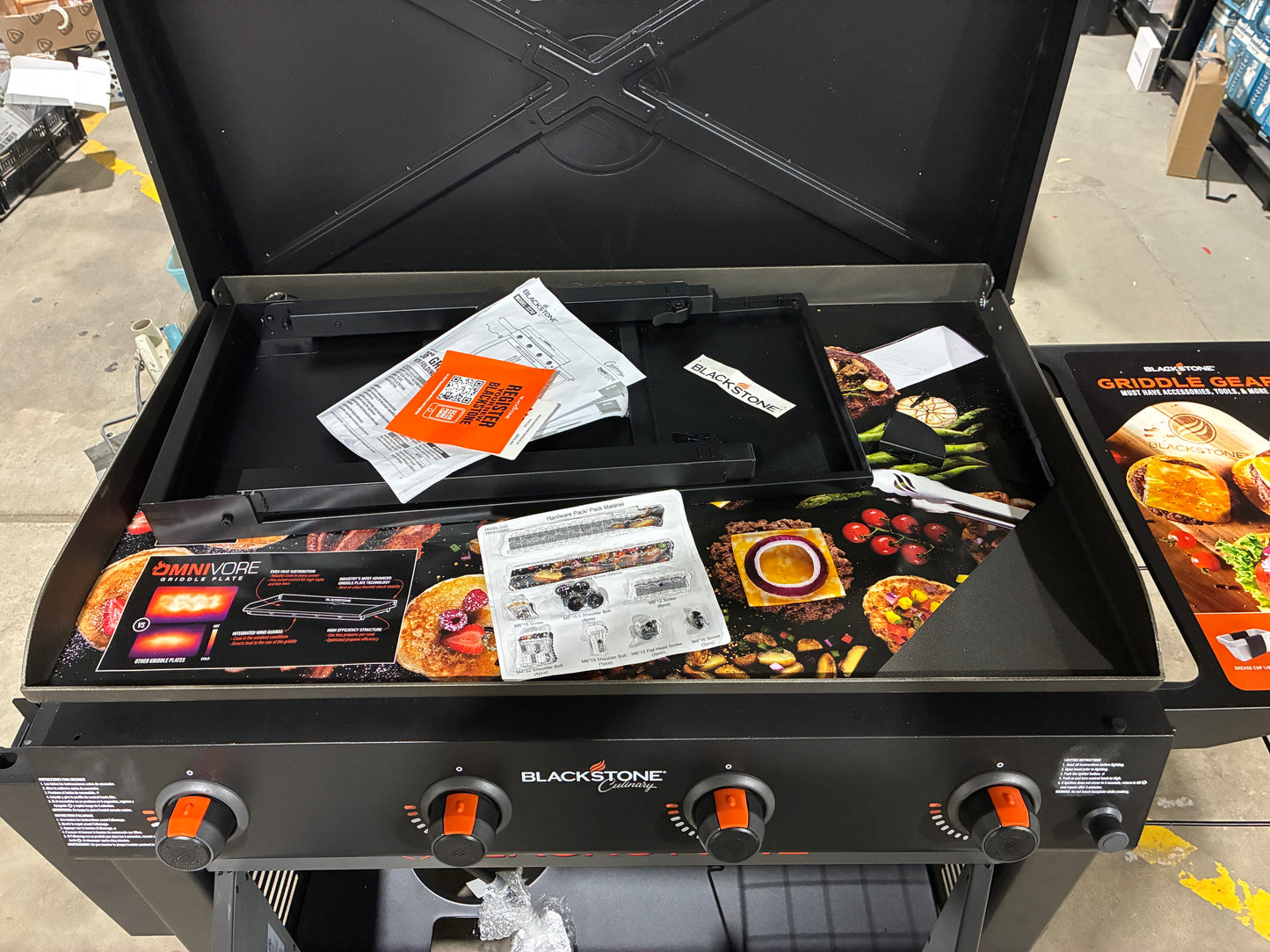 Blackstone 36” Culinary Griddle with Cabinet and Folding Side Table