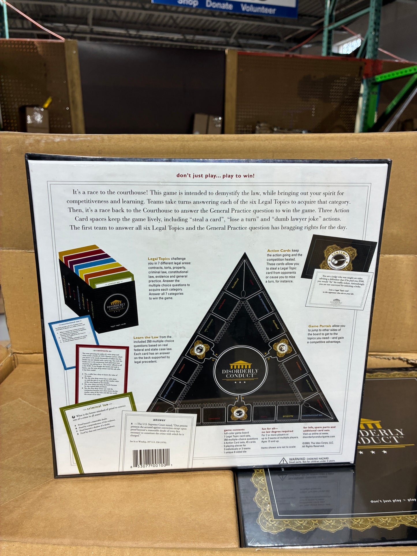 Disorderly Conduct Board Game