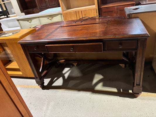 Traditional Executive Desk with Built-In Power Center