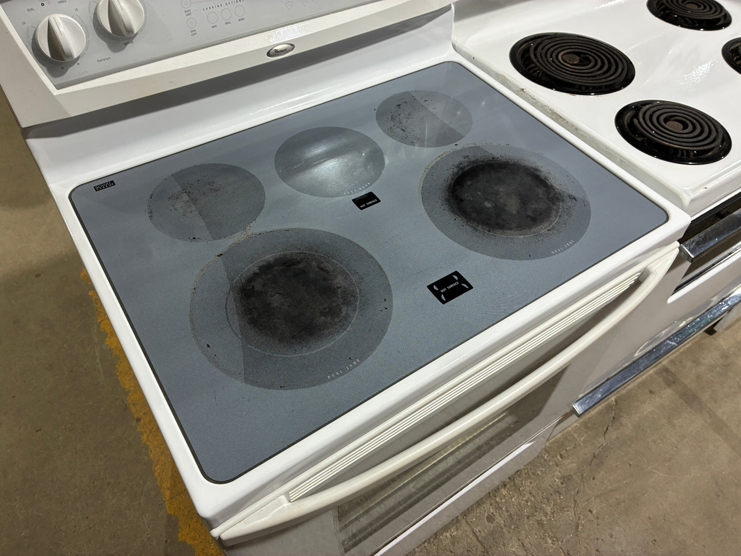Whirlpool Electric Glass Top Range
