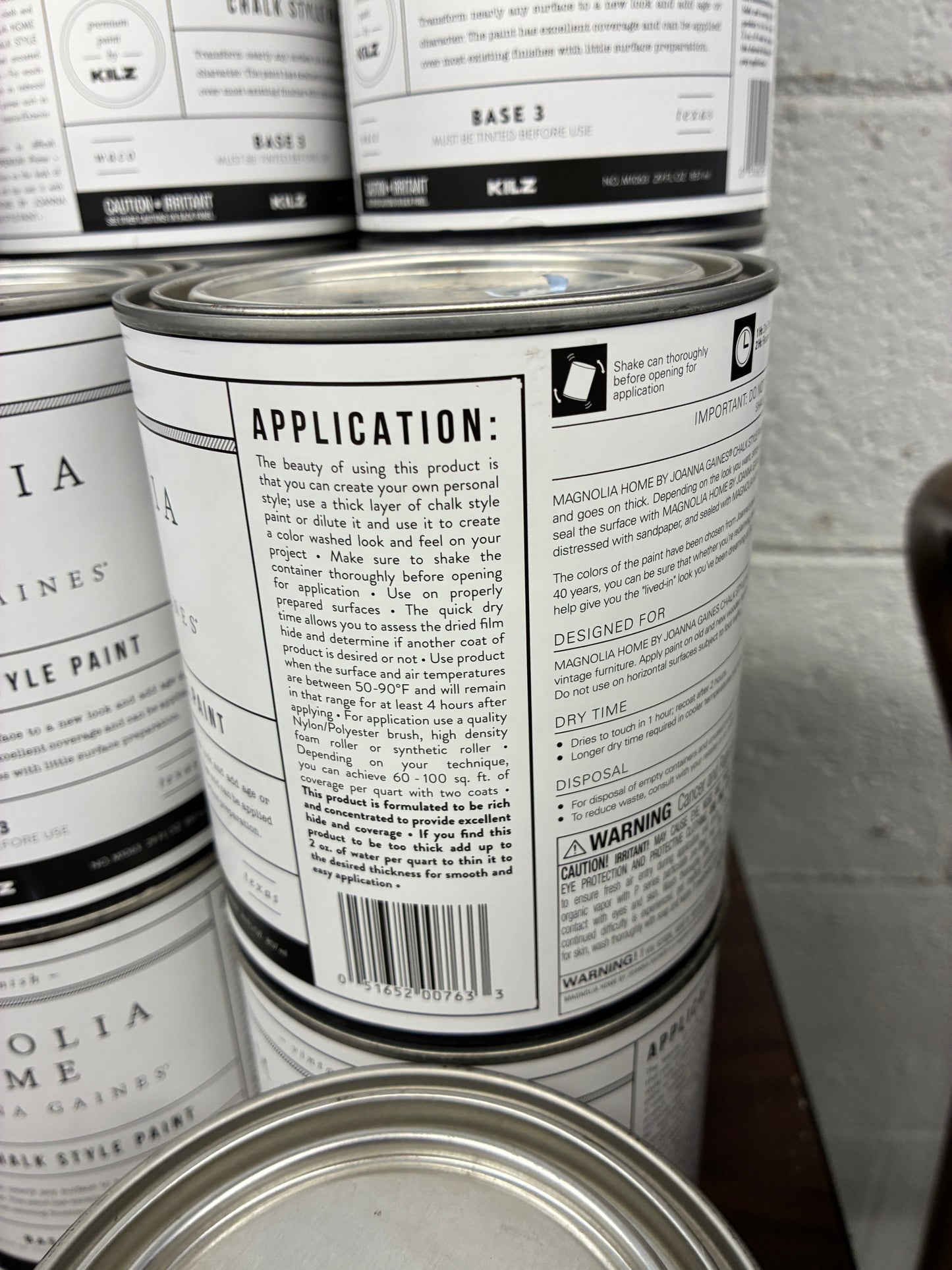Magnolia Home by Joanna Gaines Chalk Style Paint (Base 3)
