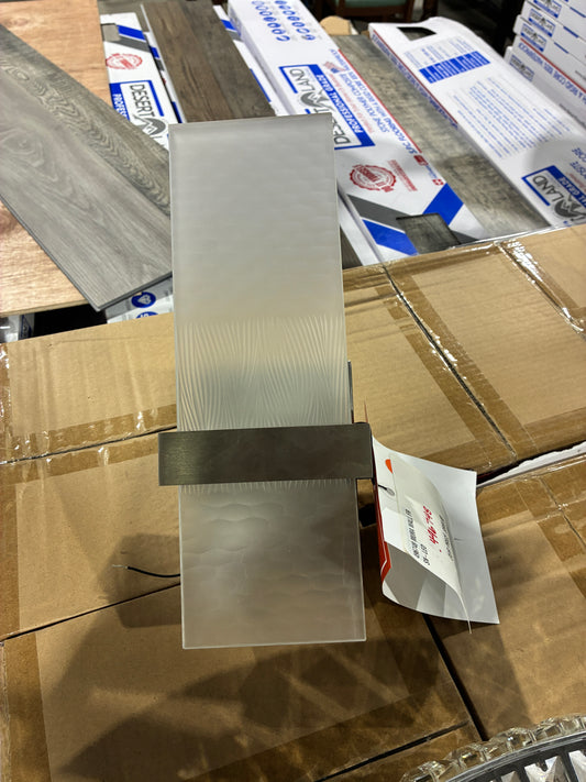 Modern LED Wall Sconce with Frosted Glass Shade