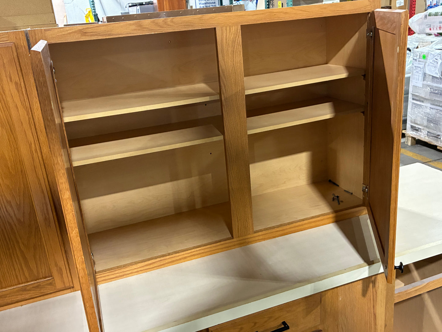 18-Piece Oak Kitchen Cabinet Set