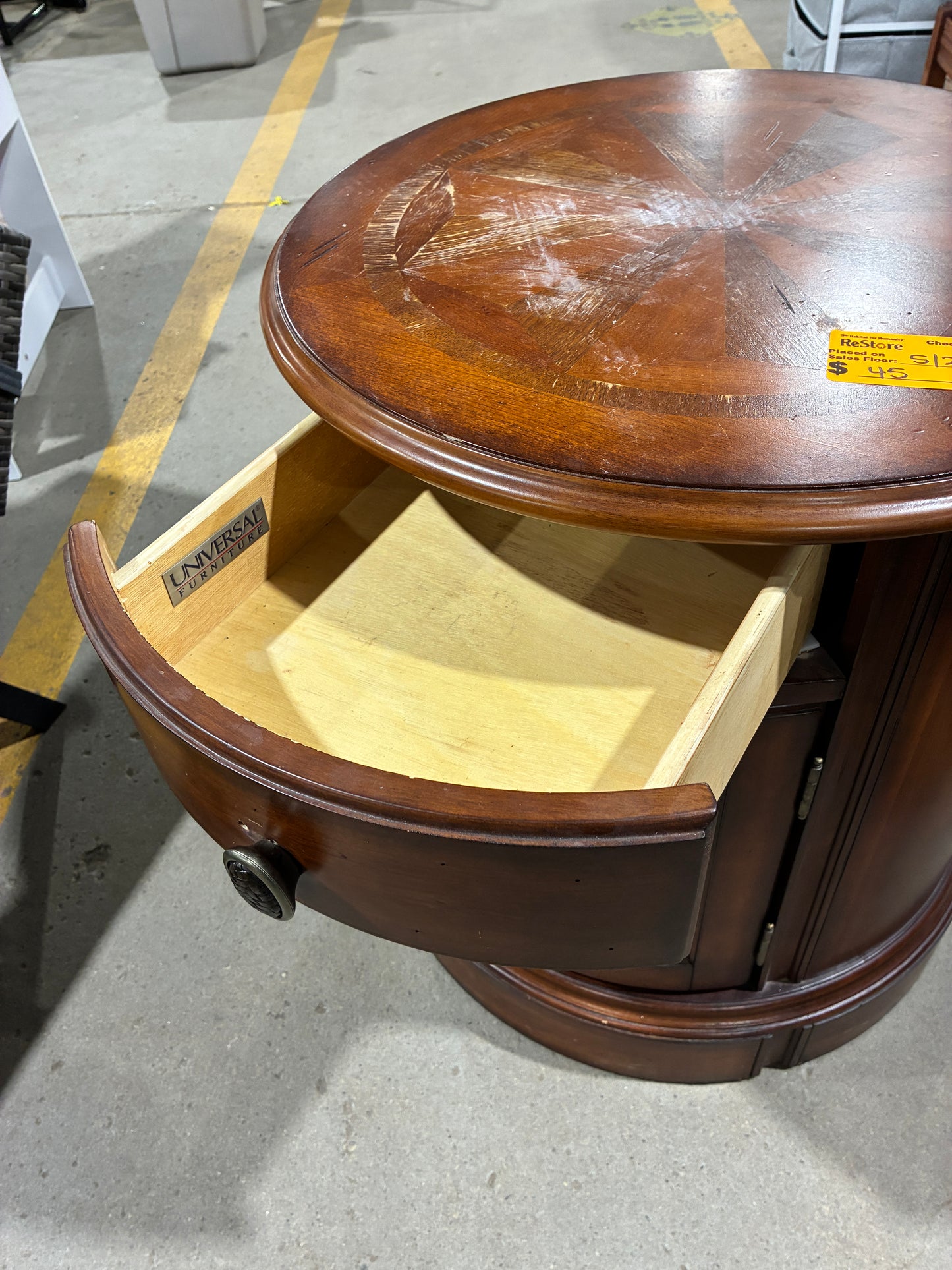 Universal Furniture Round Storage Cabinet #1