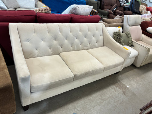 MAX HOME Tufted Ivory Sofa