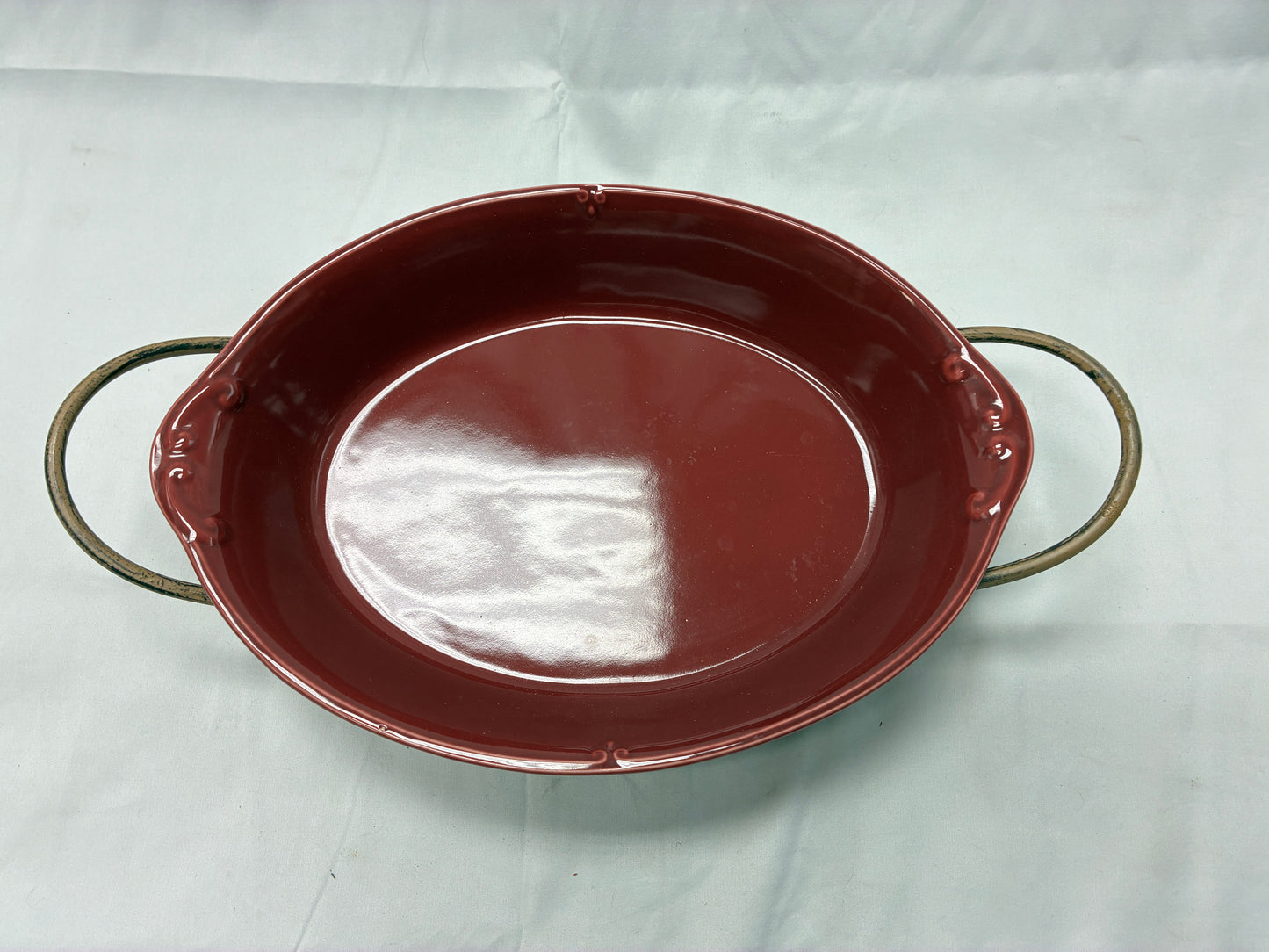 Better Homes and Gardens Oval Serving Dish with Metal Stand