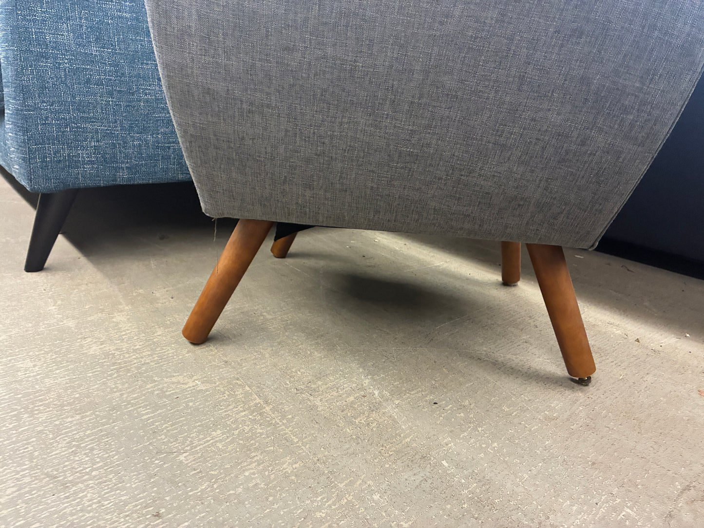 Modern Gray Tufted Accent Chair