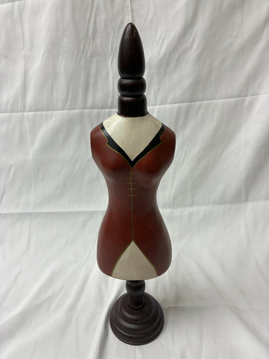 Decorative Wooden Dress Form Accent Sculpture