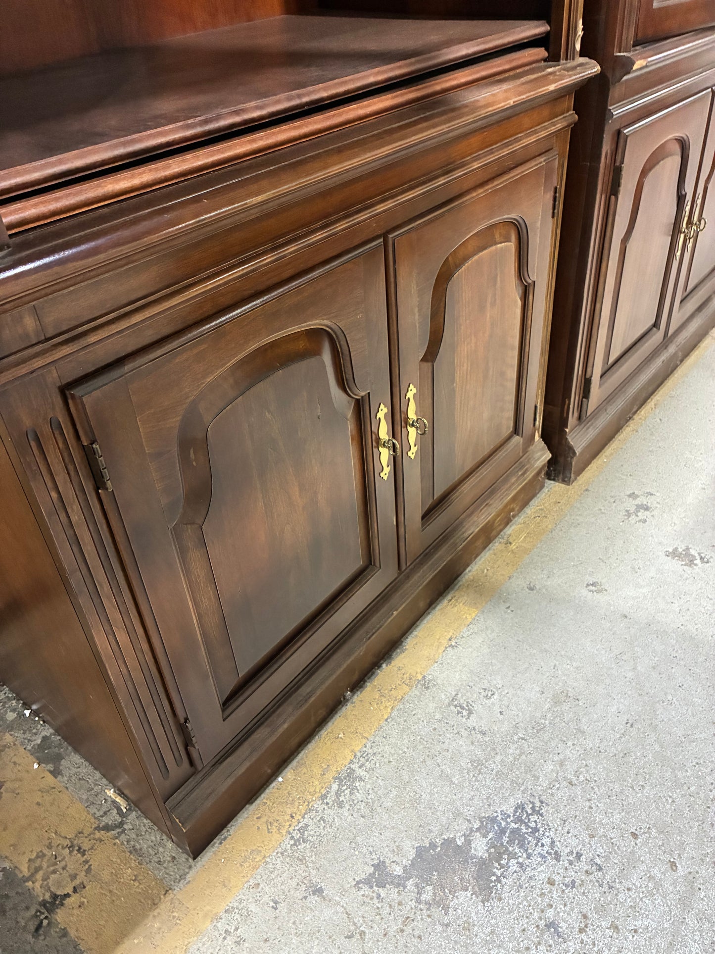 Traditional Entertainment Center with Storage Cabinets #1