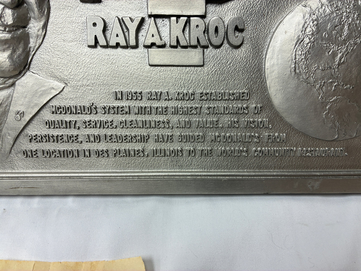 Vintage McDonald’s Ray Kroc Plaque & Memorabilia Set (1983)