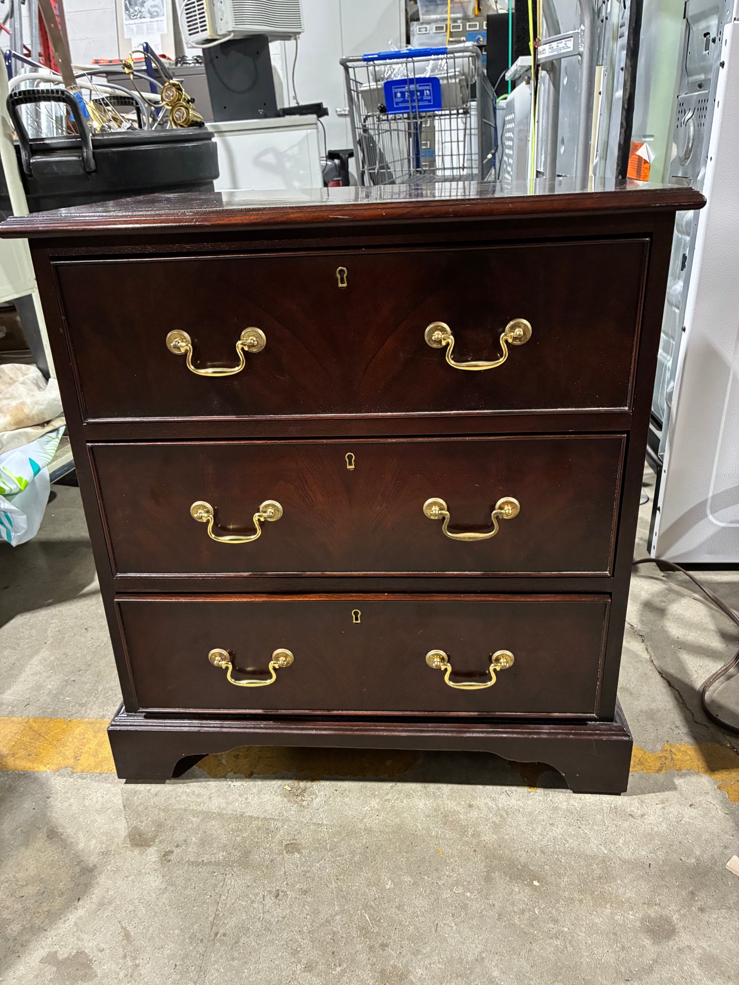 Dark Cherry 3-Drawer Chest of Drawers