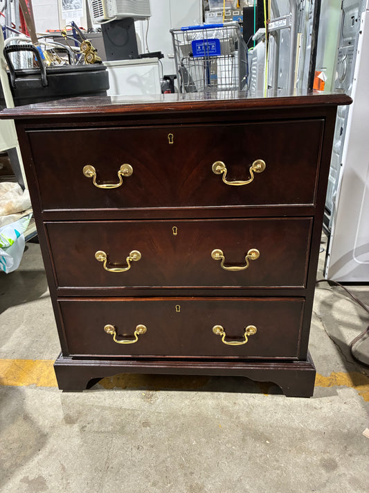 Dark Cherry 3-Drawer Chest of Drawers