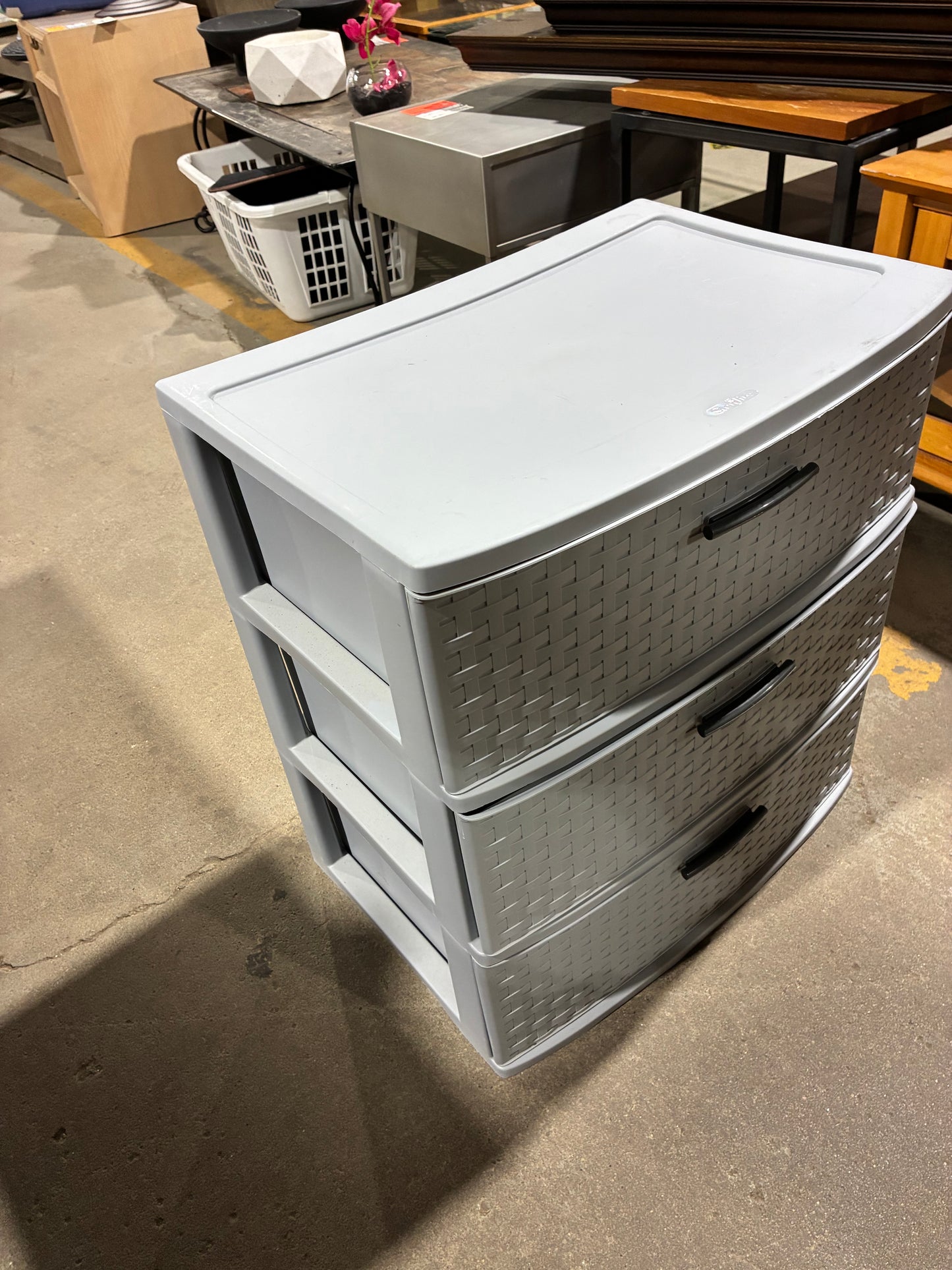 Sterilite Gray 3-Drawer Storage Organizer