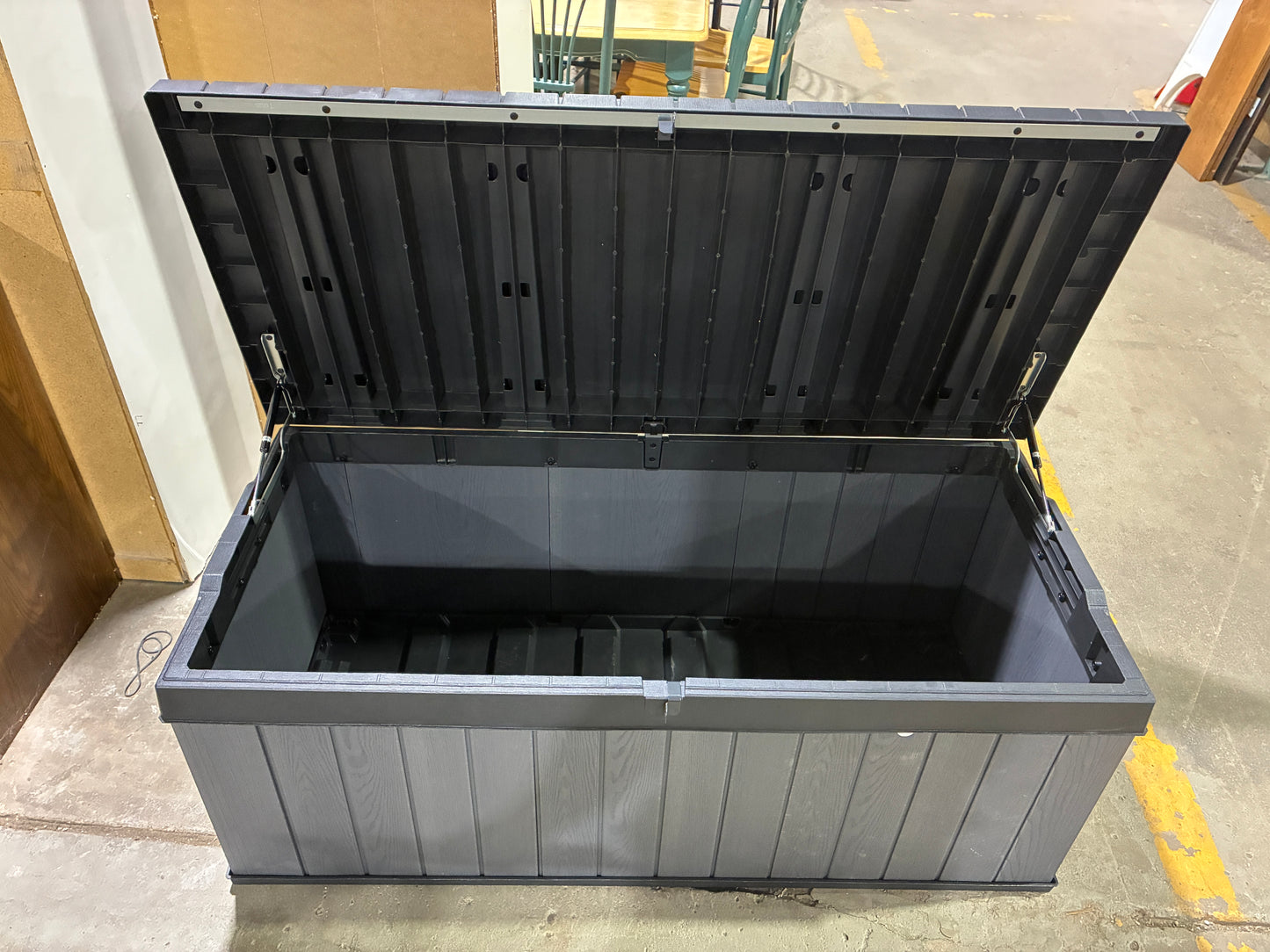Black Outdoor Storage Deck Box