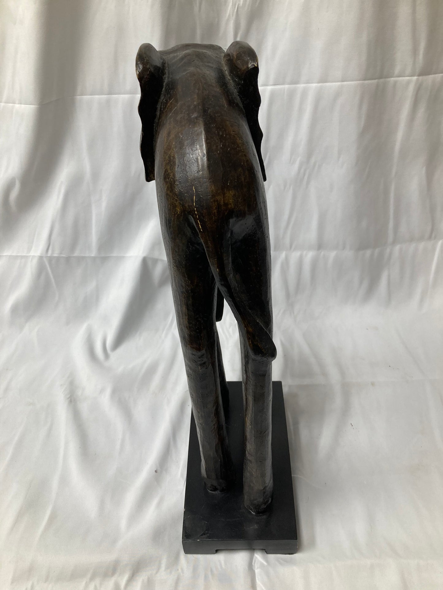 Carved Wooden Elephant Statue