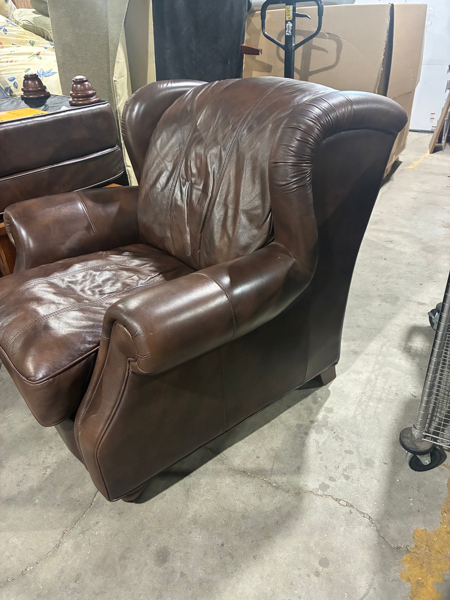 Flexsteel Latitudes Leather Chair with Ottoman