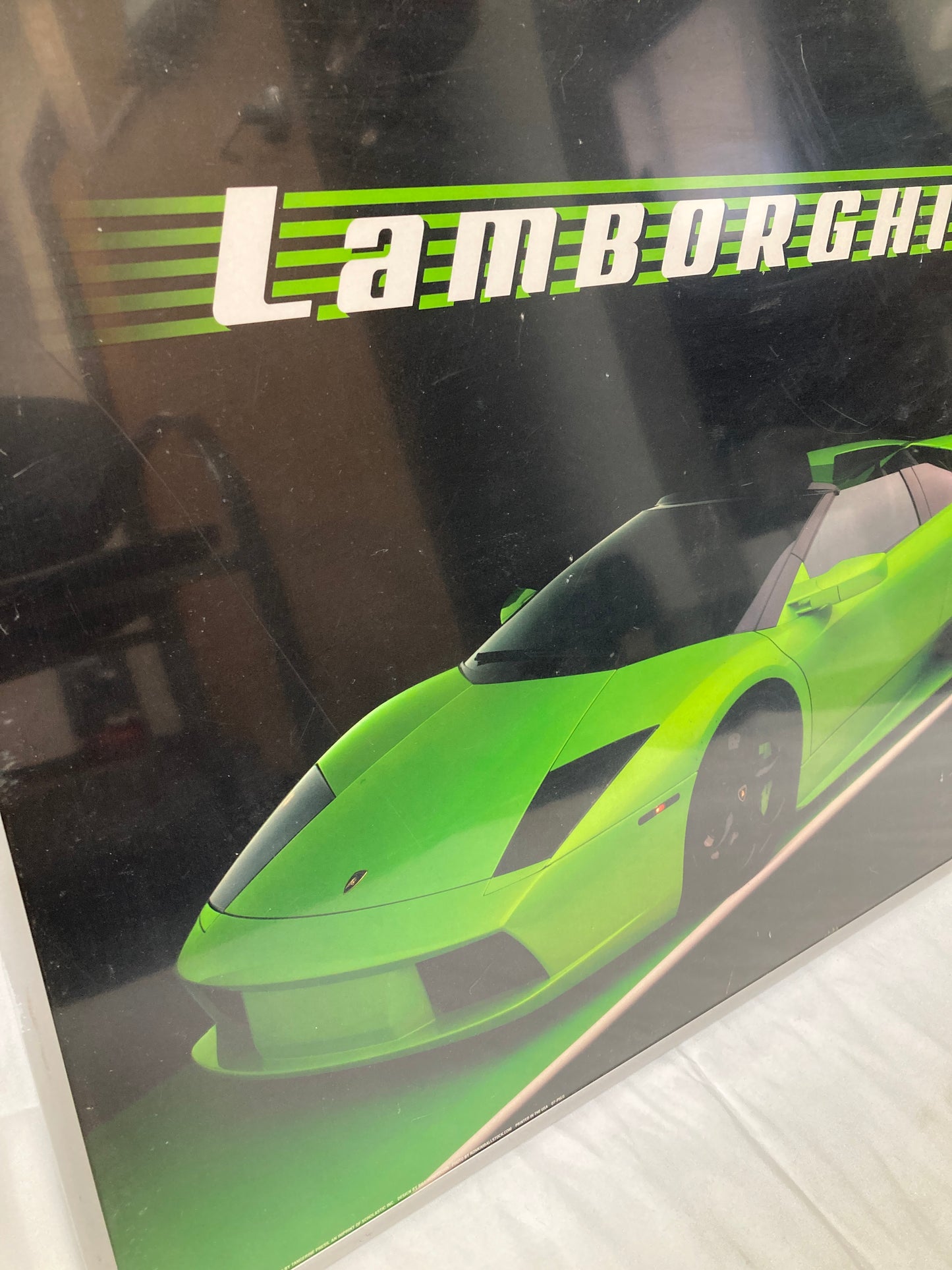 Framed Lamborghini Poster