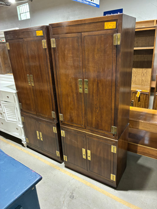 Act II Dark Wood Storage Cabinet Armoire