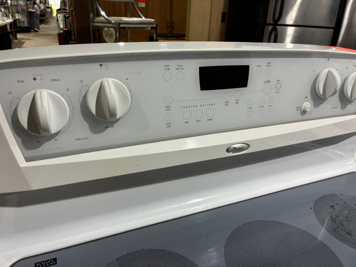 Whirlpool Electric Glass Top Range
