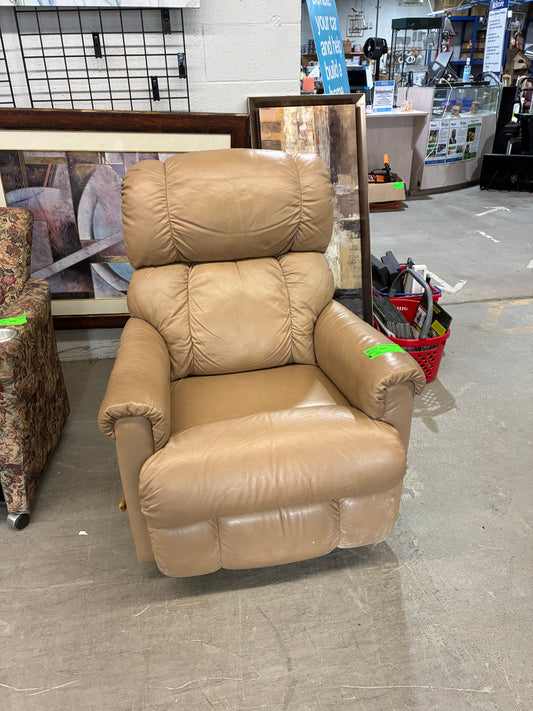 Tan Leather Recliner Chair