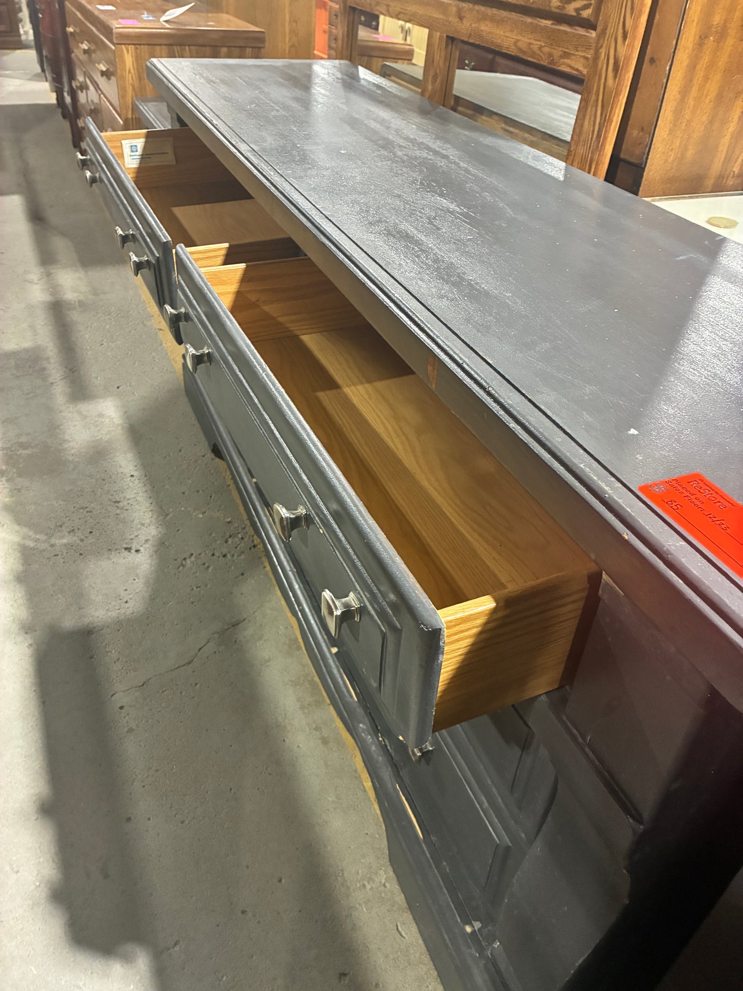 Charcoal Painted Burlington House Furniture Sideboard