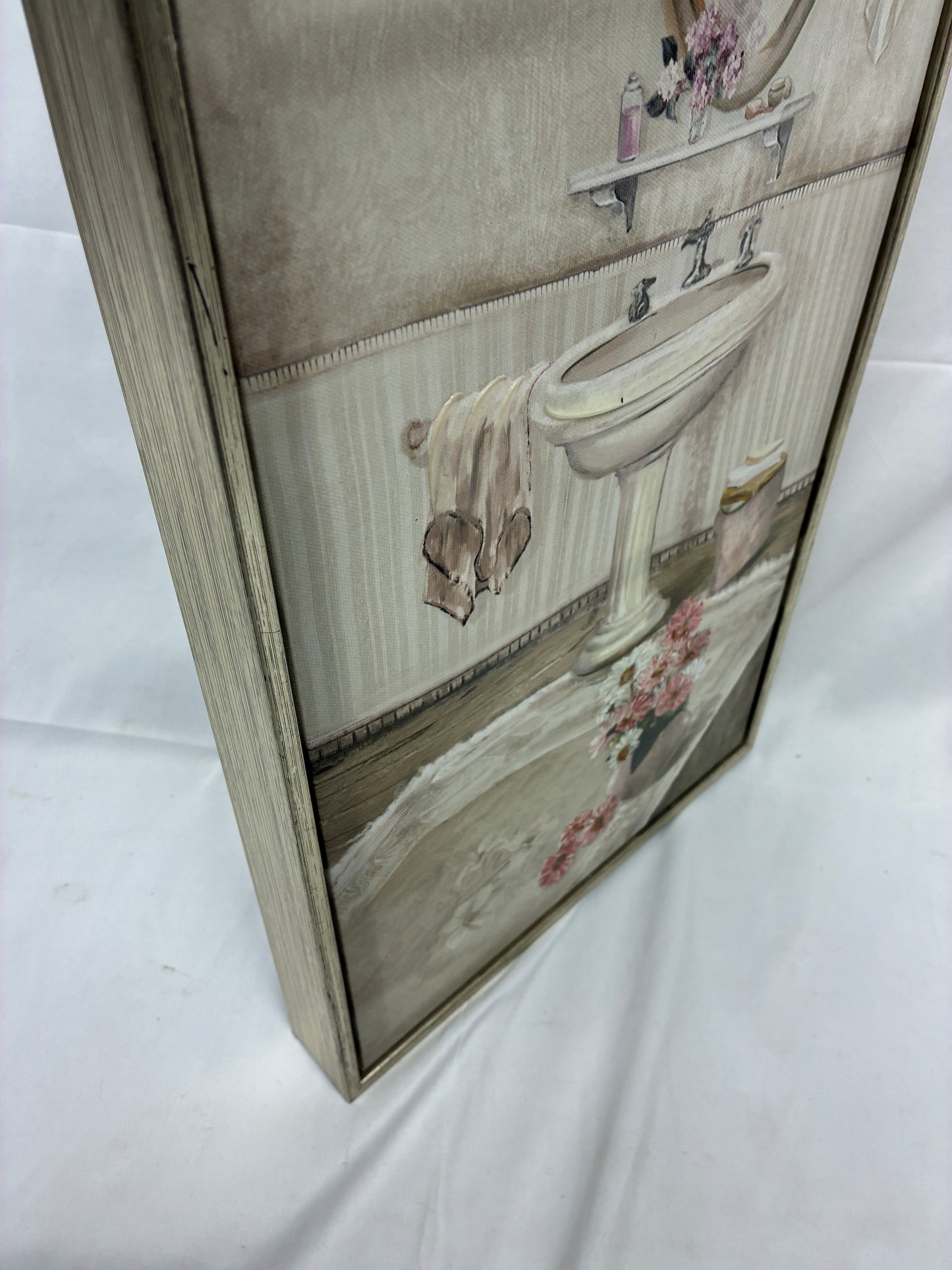 Framed Vintage Style Bathroom Artwork