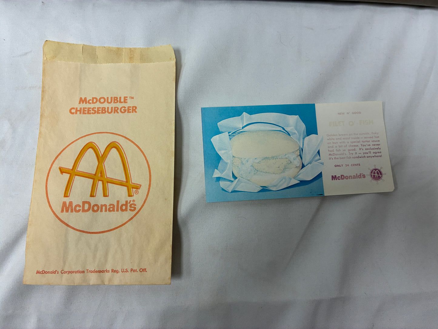 Vintage McDonald’s Ray Kroc Plaque & Memorabilia Set (1983)