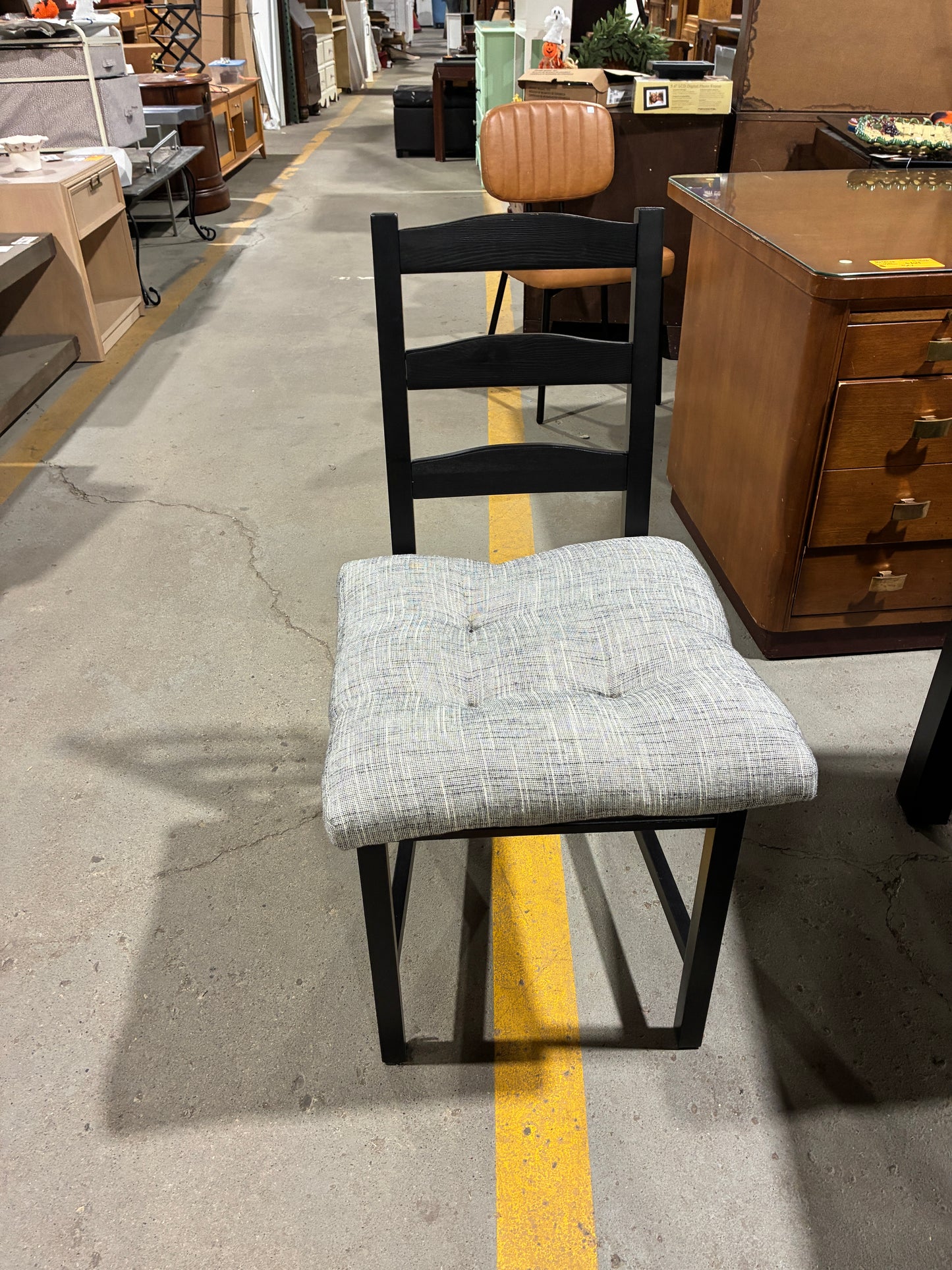 Black Dining Table with 4 Chairs