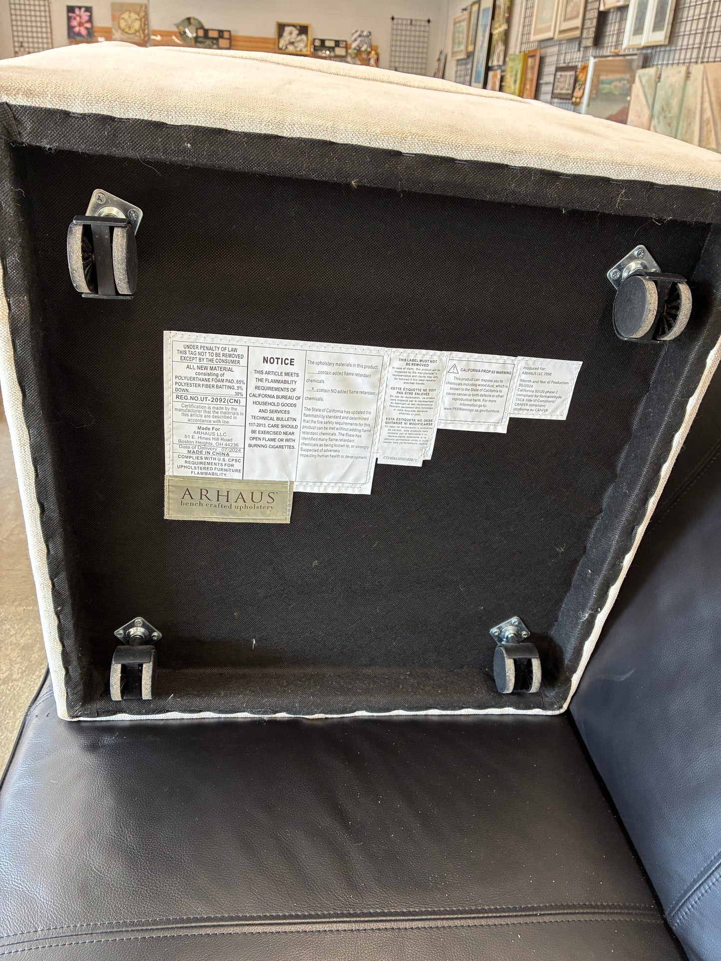 Arhaus Upholstered Swivel Accent Chair