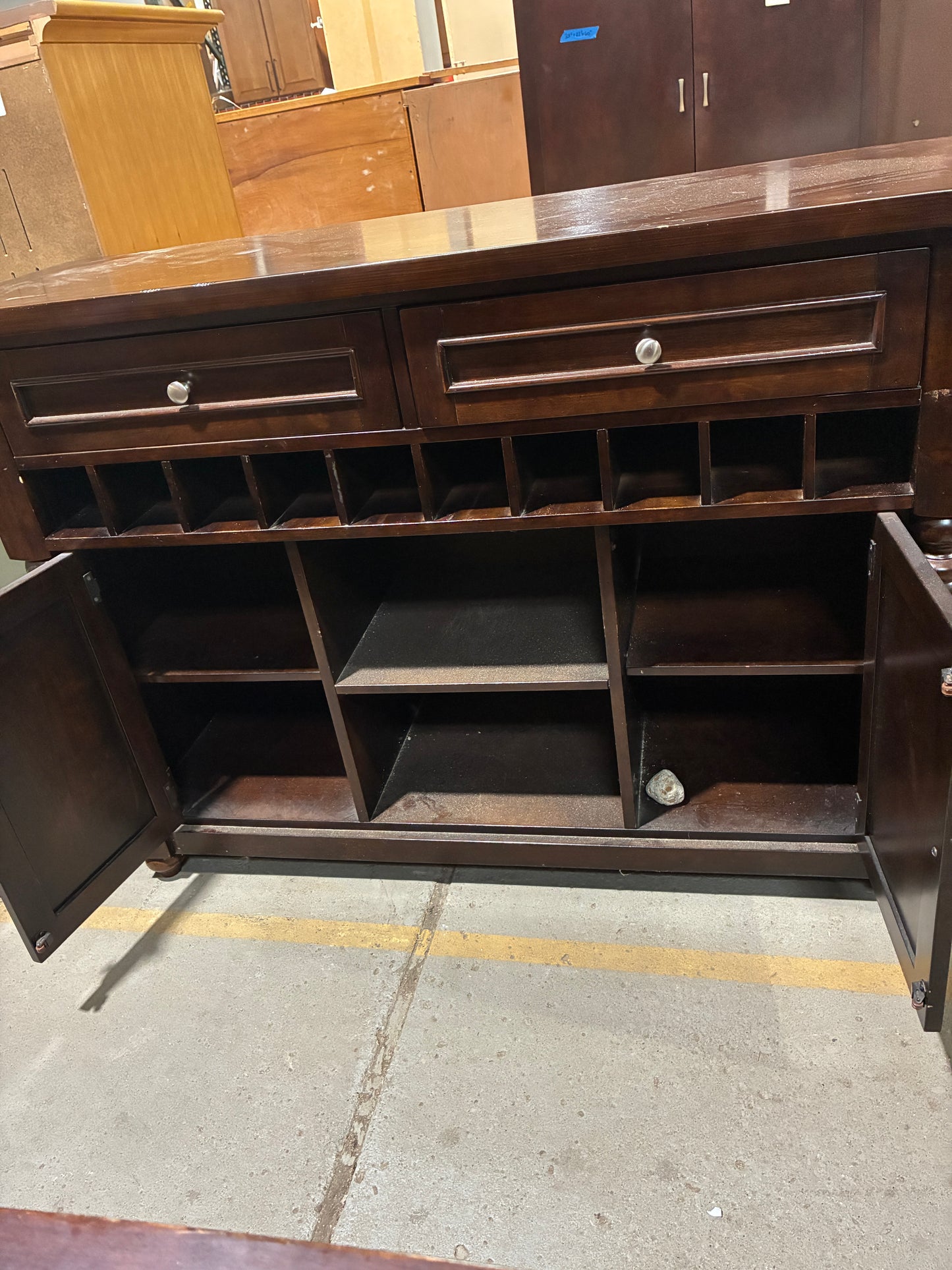 Espresso Wine & Bar Cabinet