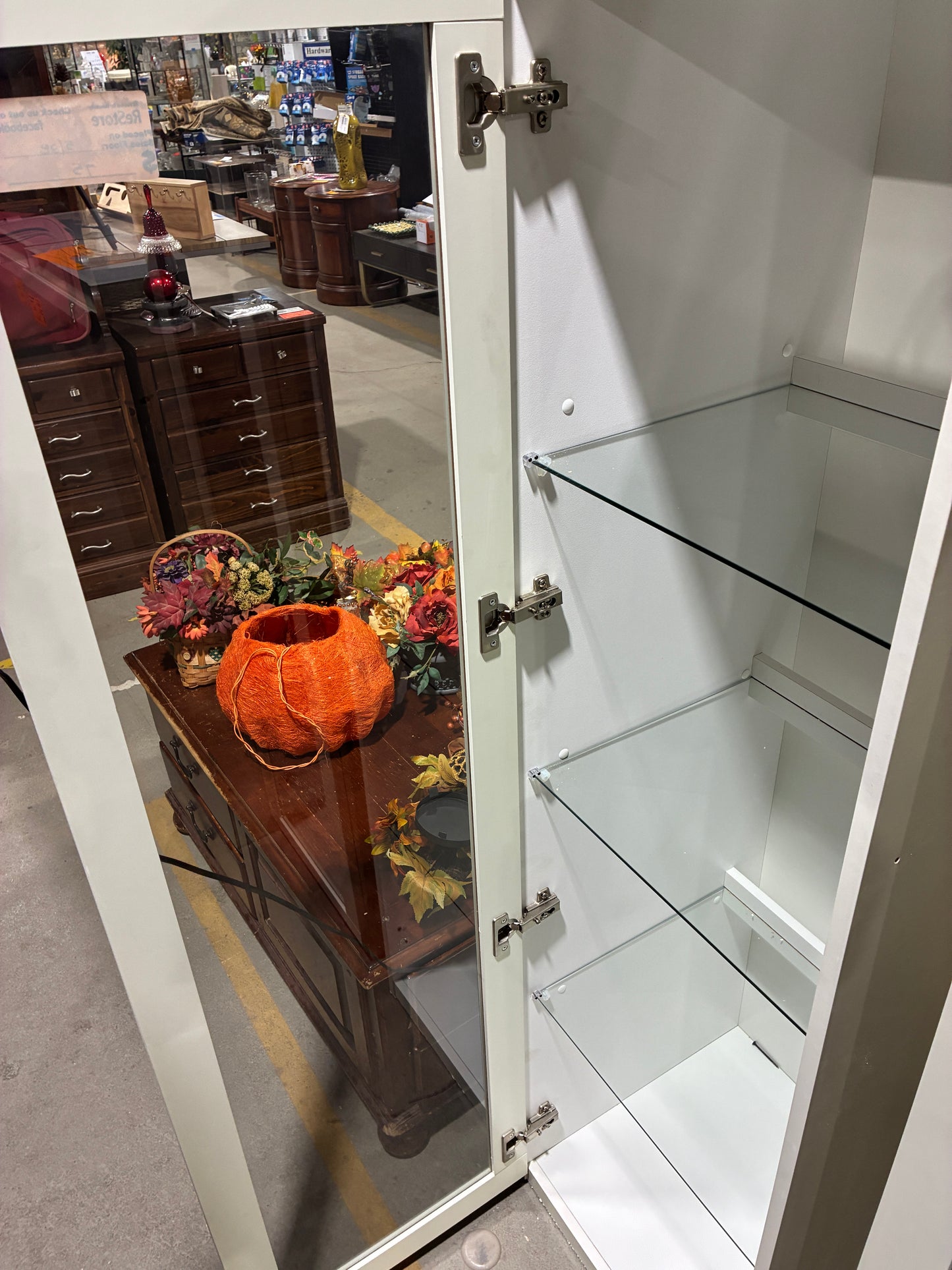 White Lighted Display Cabinet $75 each