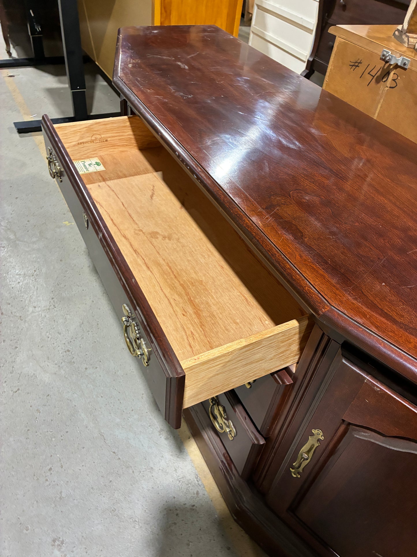 American Drew Solid Wood Sideboard Buffet