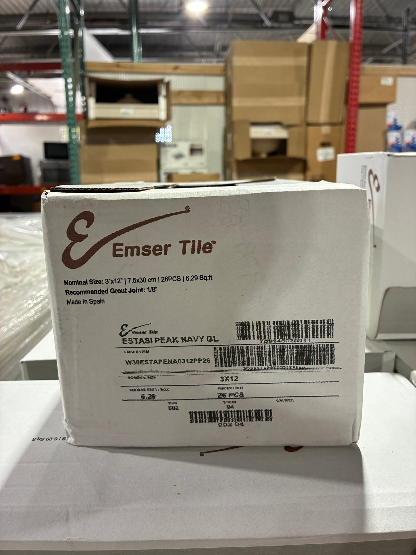 Emser Tile Peak Navy Glossy Ceramic Tile