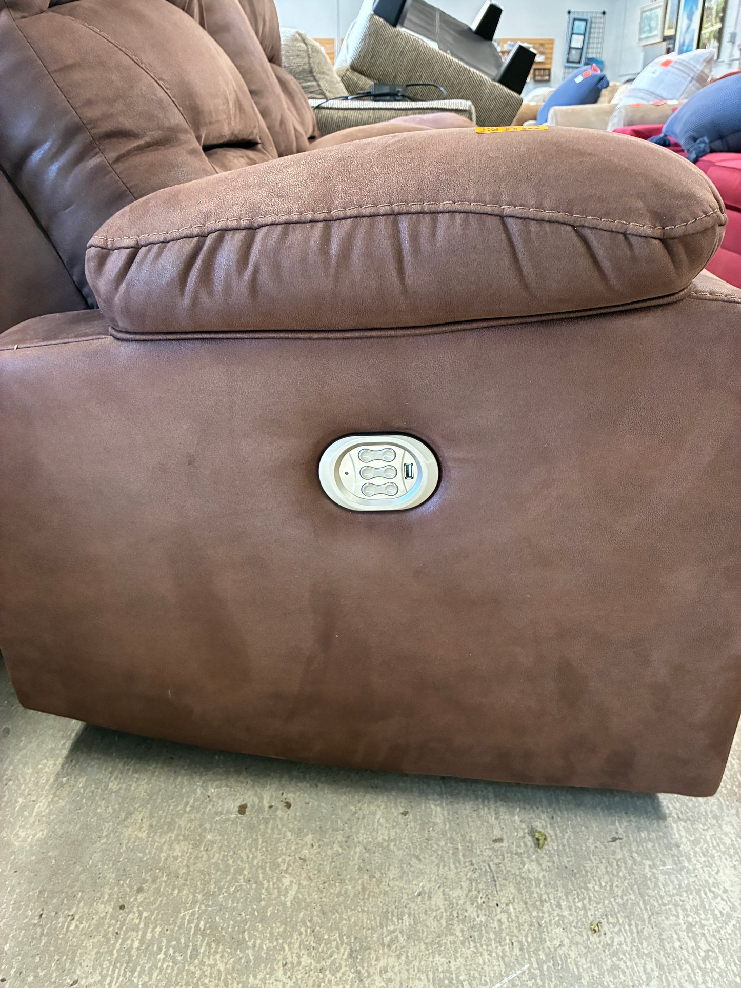 Dual Power Reclining Loveseat with USB Charging Ports