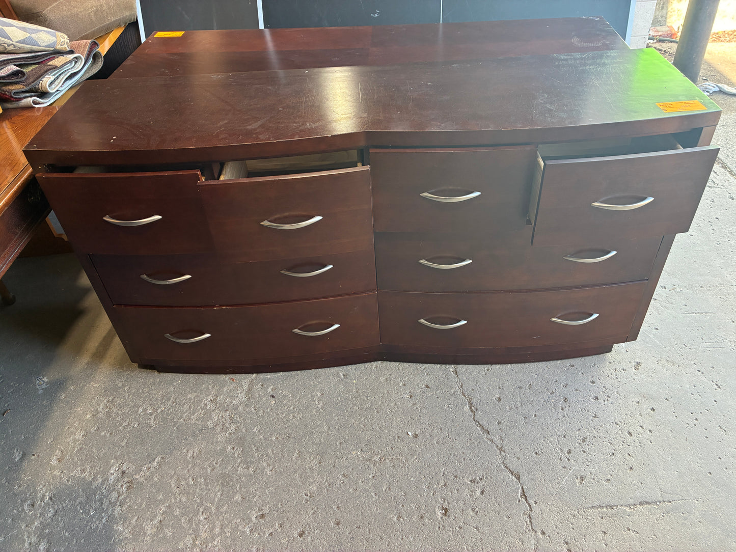 Kathy Ireland Home Curved Double Dresser
