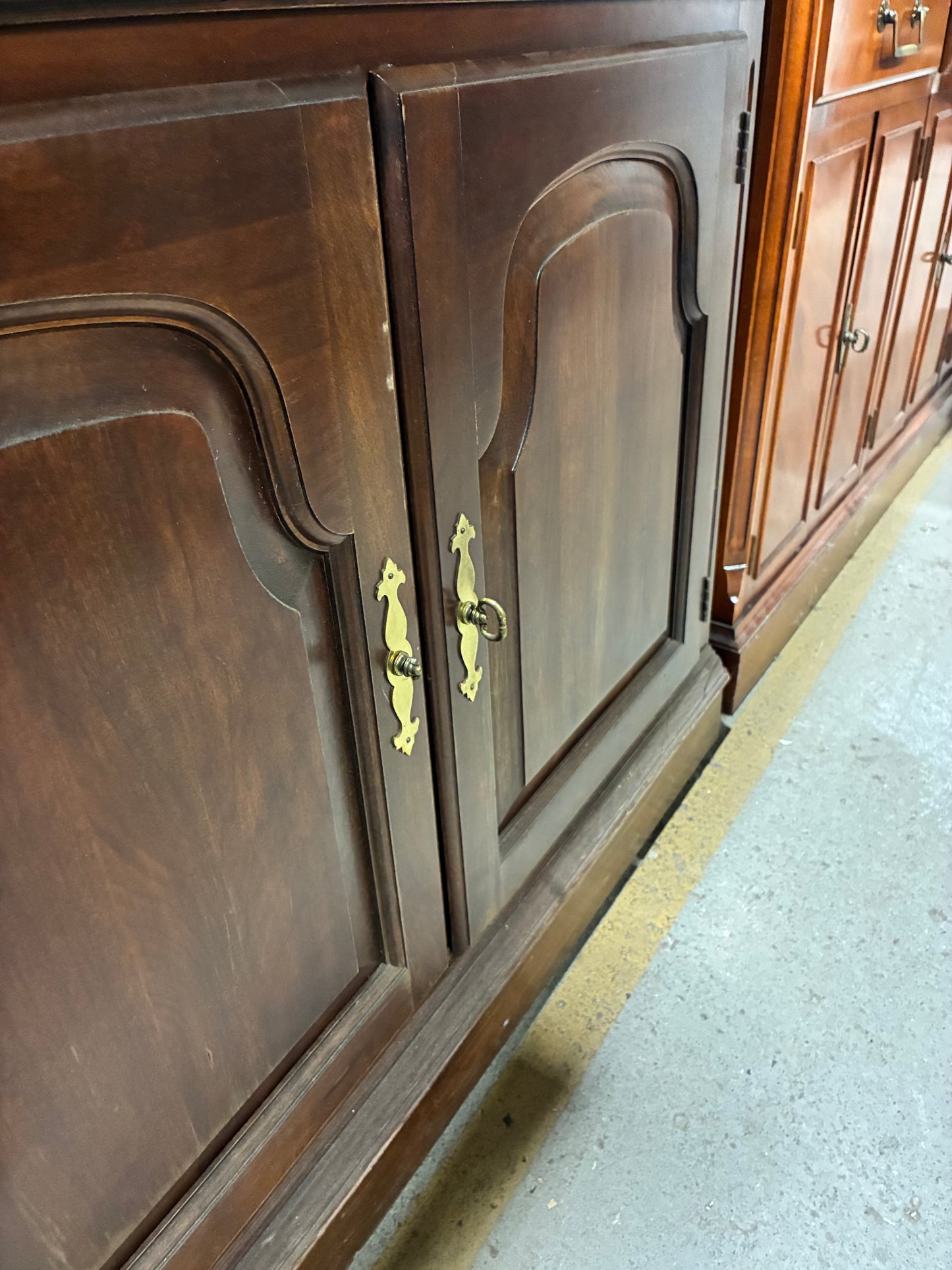 Traditional Entertainment Center with Storage Cabinets #2
