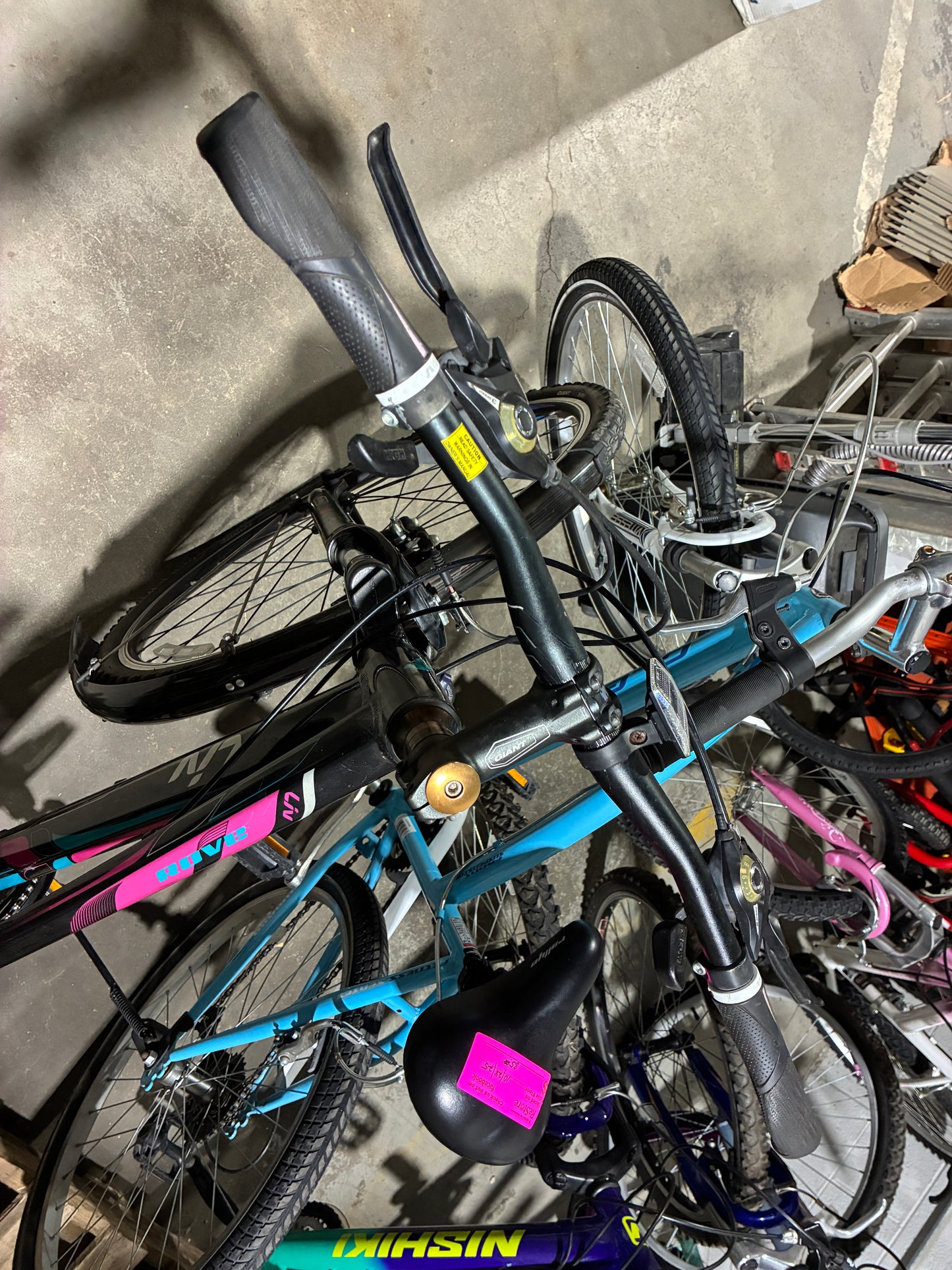 Liv Rove 3 Hybrid Bike – Black with Pink & Teal Accents