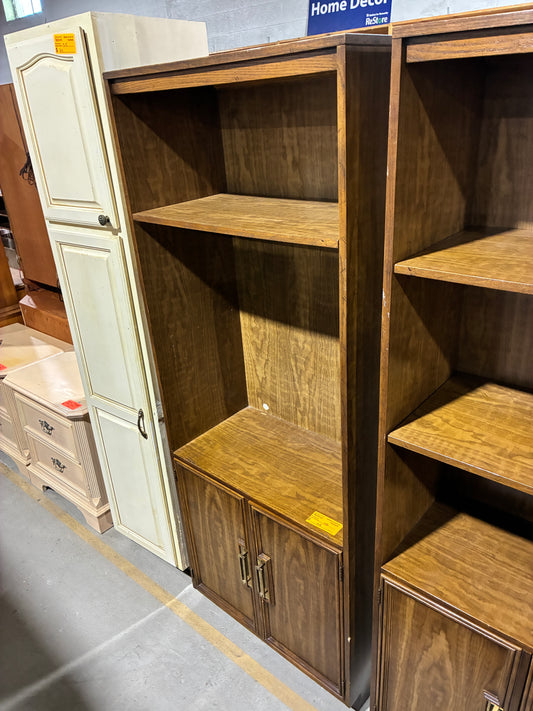 Tall Wood Bookcase Cabinet #1