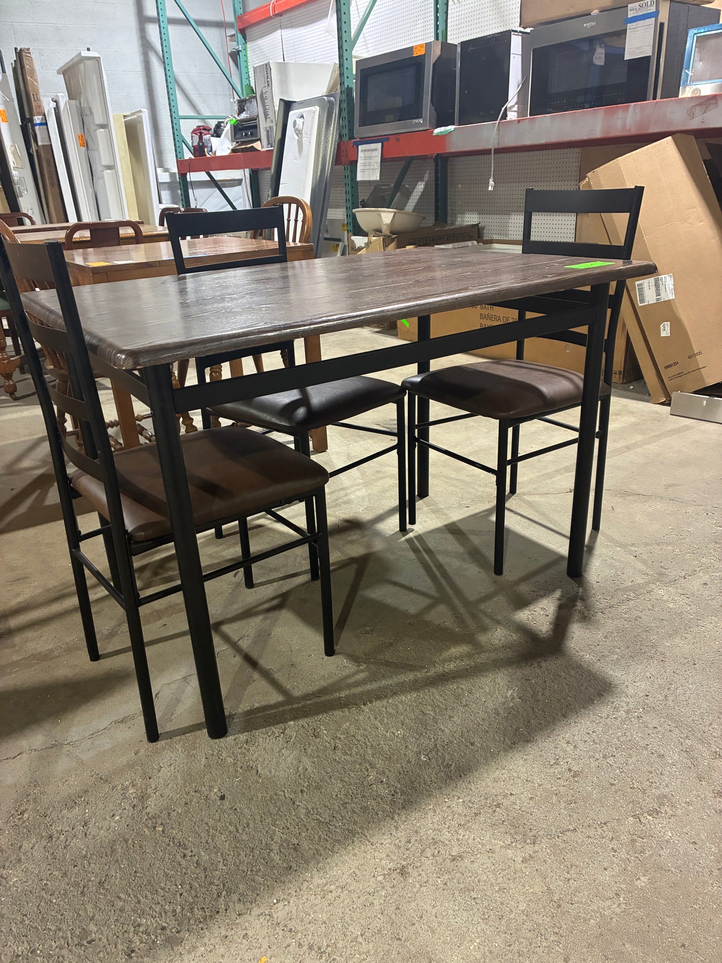 Contemporary Dining Table with 4 Chairs