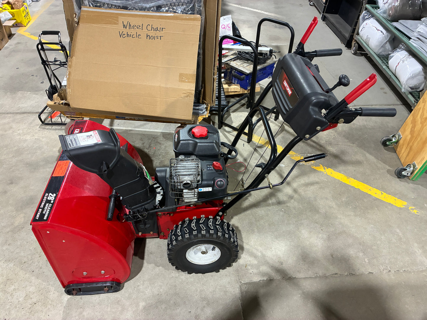 Craftsman 28" Electric Start Snowblower