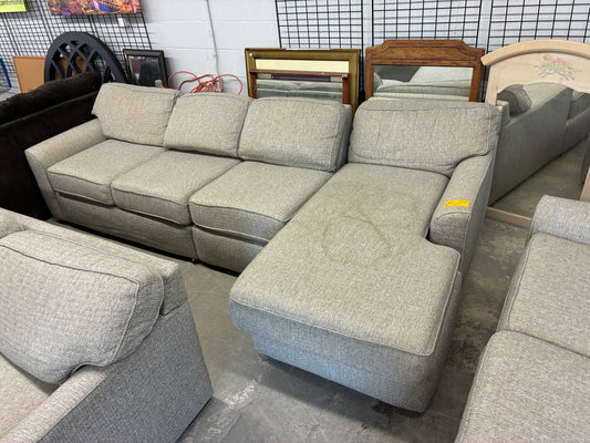 Gray Sectional Sofa with Chaise