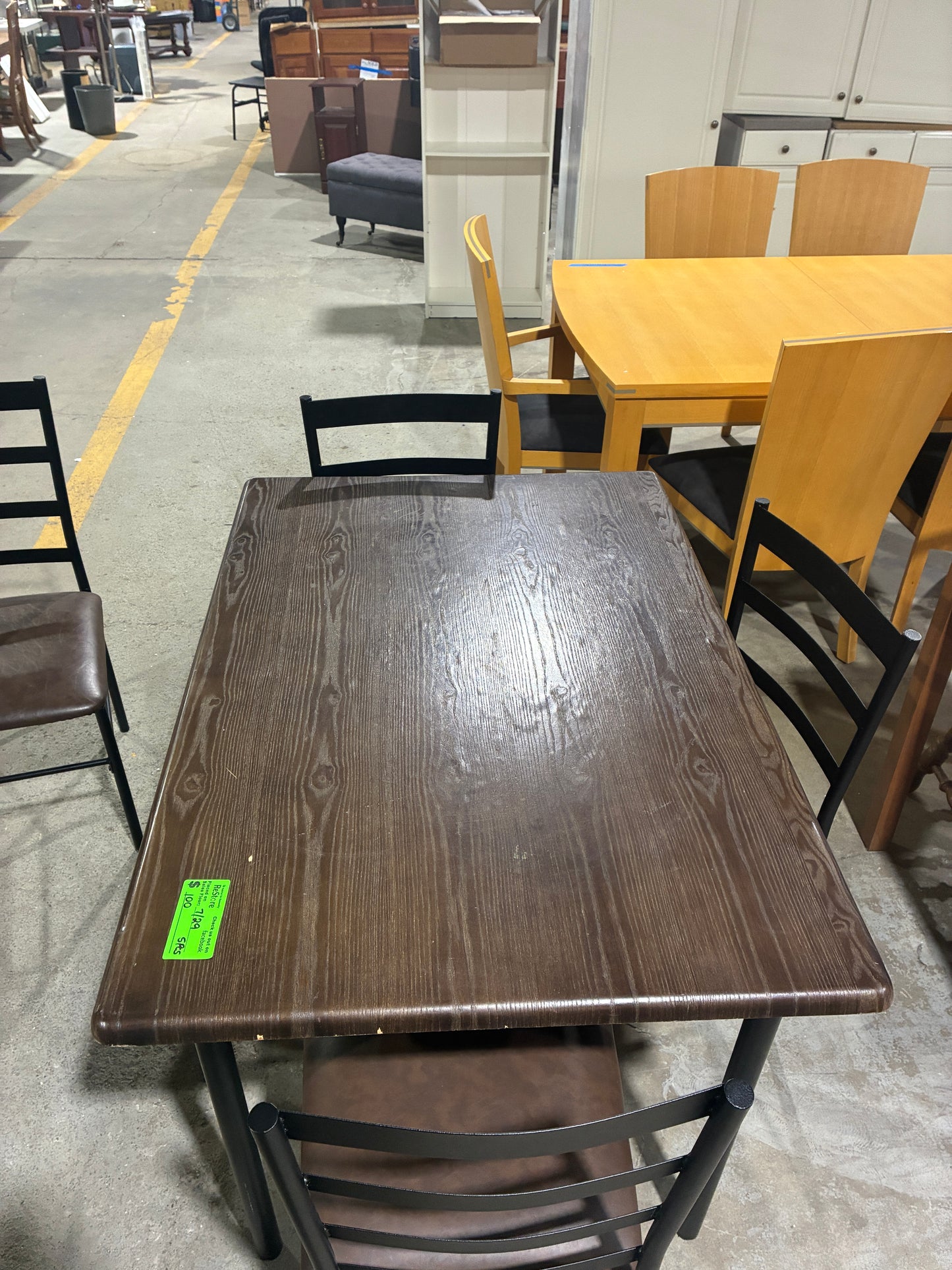 Contemporary Dining Table with 4 Chairs