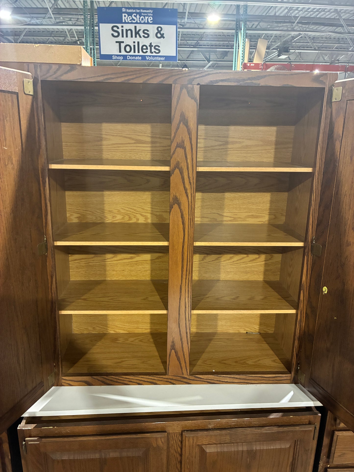 Wood 10 Piece Kitchen Cabinet Set with Upper and Lower Cabinets