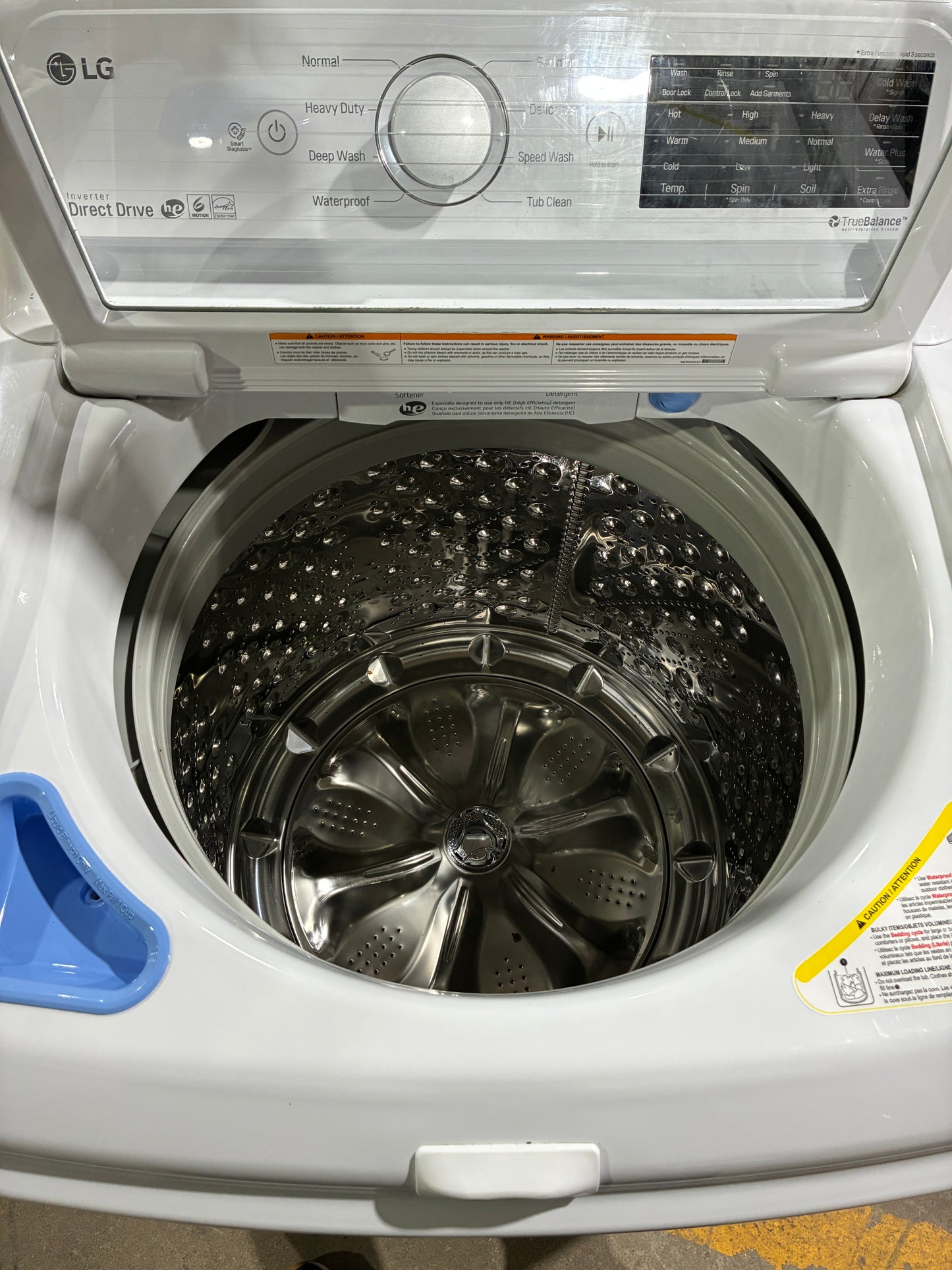 LG High-Efficiency Top Load Washing Machine