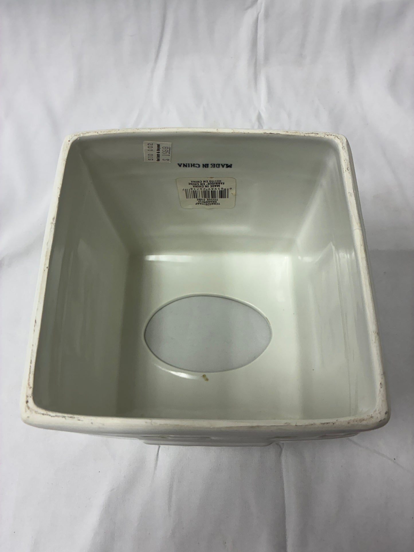 Ceramic Dragonfly Tissue Box Cover